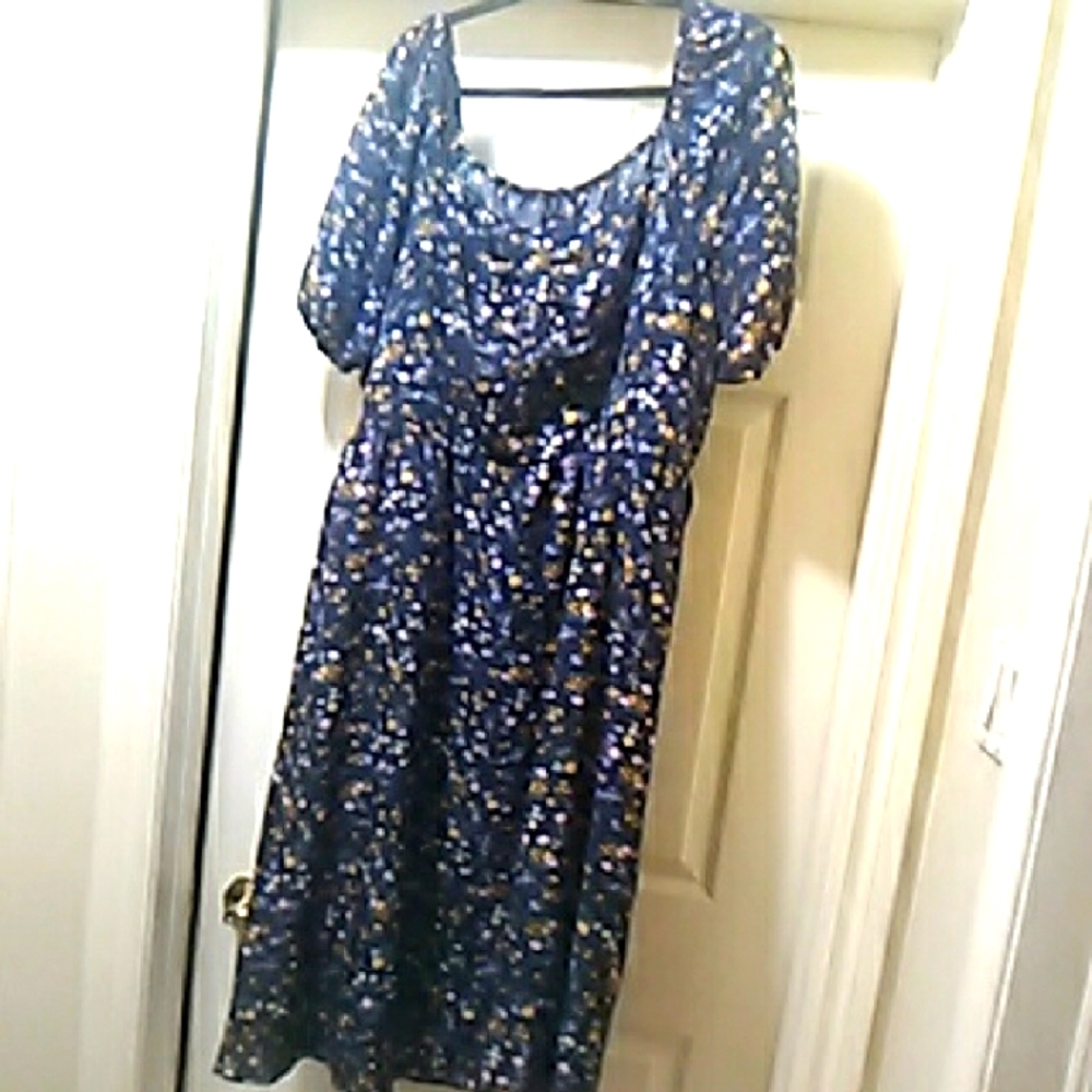 Floral Blue Dress